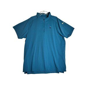 Under Armour UA Virgin Galactic 1/4 Zip Blue Quick Dry Shirt Mens 3XL XXXL